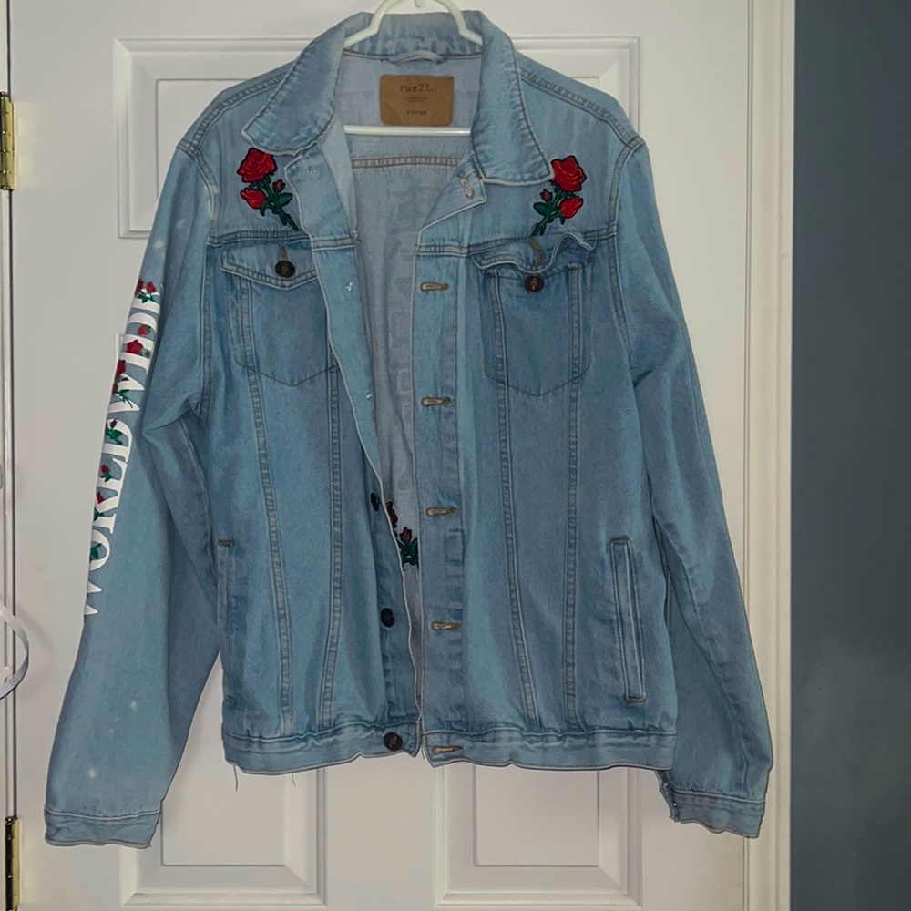 Styled jean jacket